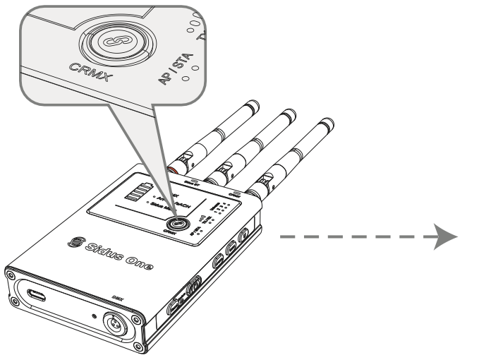 Sidus One] Wired DMX IN to CRMX Transmitter OUT